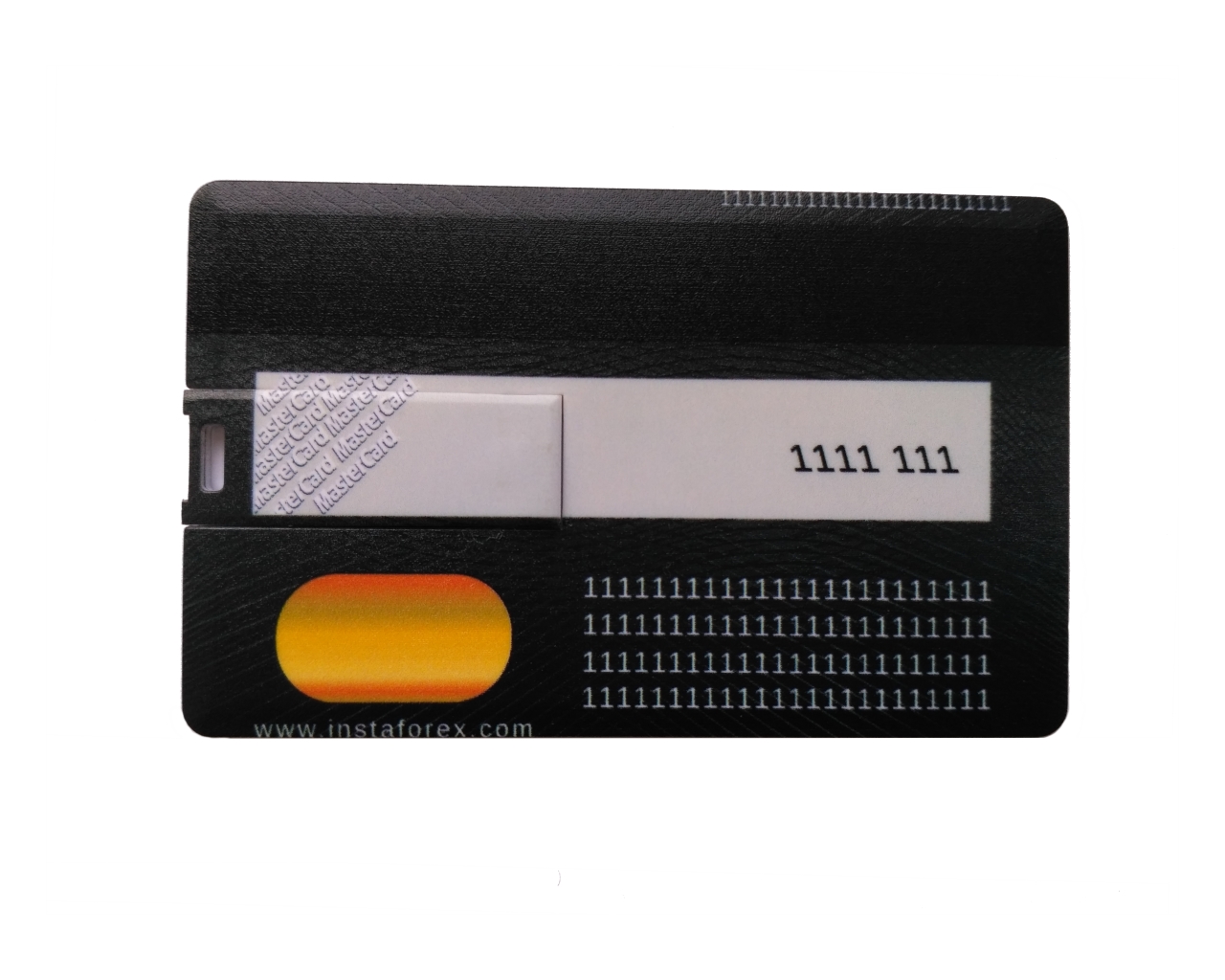 Пример флешка кредитка с логотипом 2